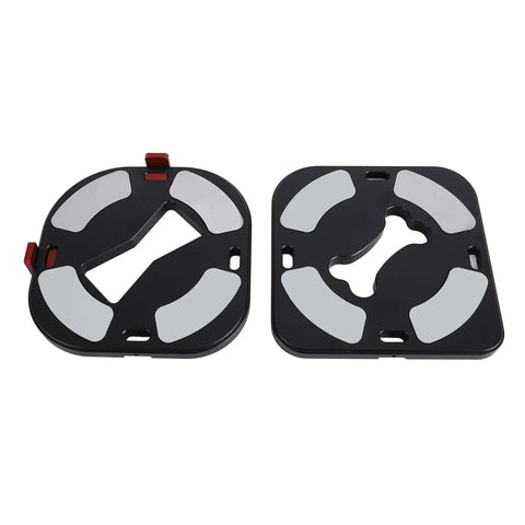 Kickass Woodworking Radius Template Set With Durable Aluminum Router Guide And Quick Release Bases for curve routing template bases.
