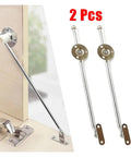 Rotating Concealed Cabinet Hinges 2 Pack Drop Down Door Panel Hardware With Easy Install, mounted and separate view