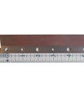 Heavy Duty Z Clip French Cleat System 18 Inch 10 Pairs Beefy Wall Mount Kit, aluminum cleat with measurement ruler for scale.