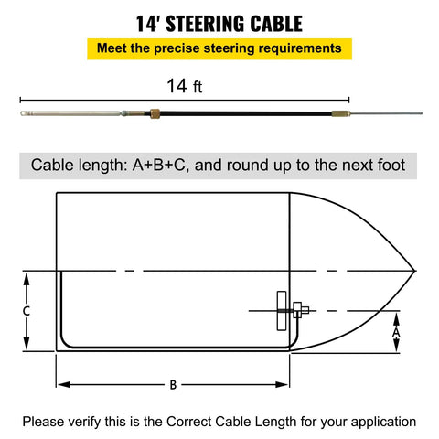 Ultimate Outboard Boat Steering Kit With 14 Ft Control Cable Three Quarter Inch Tapered Shaft Marine Grade Alloy Built For Yachts And Fishing Boats Easy Install Rock Solid Steering On Any Watercraft