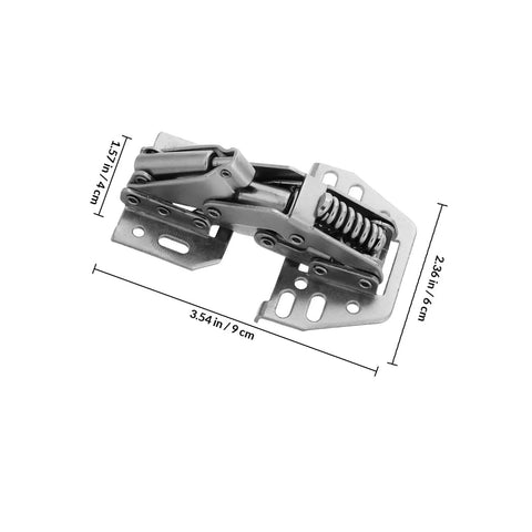 Beefy Heavy Duty RV Cabinet Door Hinge For Camper Cabinets With Hydraulic Soft Close And Fixed Angle Steel Replacement Hardware