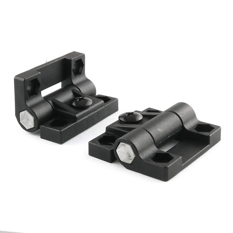 4 Pack Black Nylon Adjustable Torque Hinges for Cabinets and Furniture, corrosion-resistant, heavy duty position control hinges
