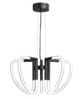 Dope Modern LED Pendant Chandelier With Remote Control Dimmable Hanging Light Fixture For Kitchen And Living Space Adjustable Ceiling Light Contemporary Style