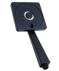 Kubos Exhilaration High Pressure Handheld Shower Head Matte Black Finish, 2 GPM, 4 Pattern Adjustable Showerhead, Modern Square Design.