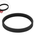 Top Shelf 4Pc Replacement Rubber Drive Belt Kit For Planer Machinery, 218Mm Perimeter, black rubber band close-up.