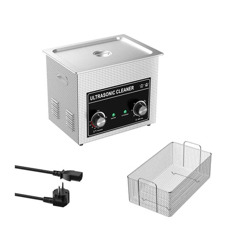 Top Shelf Ultrasonic Cleaner 30L Tank With Degas Tech Adjustable Heat Control and rugged stainless basket for engine parts.