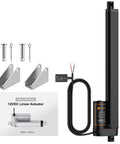 Heavy Duty 12V Linear Actuator Pumps Out 1500N Thrust With Slick 12 Inch Stroke For Bed Lifts Solar Mounts And Medical Equipment parts and manual
