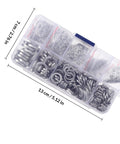 600-Piece Stainless Steel Washer And Spring Lock Washer Kit To Prevent Loosening Under Vibration And Alternating Loads