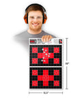 Halo Scope Target With Bigger Burst Technology for Easy Optic Zeroing, high-visibility 12x19 inch, reactive splatter target displayed.