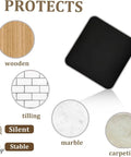 Non Slip Recliner Floor Protectors For Hardwood Floors With Anti Slip Grippers Keeps Chairs From Sliding And Scratching display
