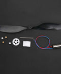High Speed RC Plane Motor Kit With Three Coreless Motors For 716 720 And 8520 Options, 3.7V Brushless ABS Propeller Set components
