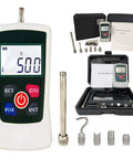500N Digital Push Pull Force Gauge Tester For Lab Destructive Testing, 50Kg, 110Lbf, 1800Oz Capacity, handheld digital gauge kit with probes