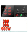 Dope High Power Adjustable Switching Regulator DC Power Supply With 100V To 110V Input 5A To 60A Output display showing 30V 30A 900W