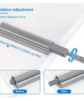 Close-up of metallic rotation adjustment feature on Magnetic Push Latch Locks With Soft Close Feature For Cabinets Doors Kitchen And Wardrobe 10 Pack Easy Install Durable Magnetic Catch Hardware For Quick Setup No Drilling Tools Required