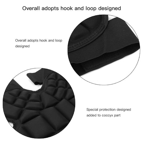 Kids Hip Pad Guard With Thick 25mm EVA Padding And Adjustable Hook Loop Belt For Outdoor Sports Like Skiing And Roller Skating