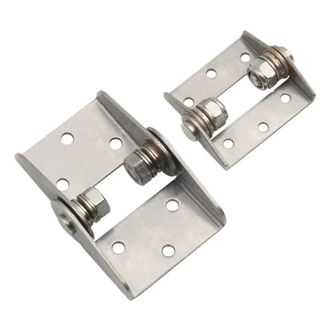 High-torque damping hinge, 304 stainless steel, adjustable free-stop, 5.0 N.m, two mounting brackets