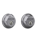 Double Cylinder Deadbolt Lock Keyed On Both Sides Satin Chrome For Top Notch Home Security Heavy Duty Front Door Lock Easy To Install Premium