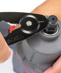 C clip plier removing ring from pneumatic impact wrench, part of 3/8 Inch Drive Socket Retainer Rings With O Ring Set Of 10 For 3/8 Drive