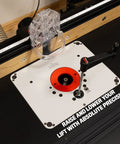 Rout-R-Lift 3 5XT Router Lift System Built Tough Heavy Duty Aluminum With Phenolic Top Plate Delivers Smooth Precision Height Adjustment