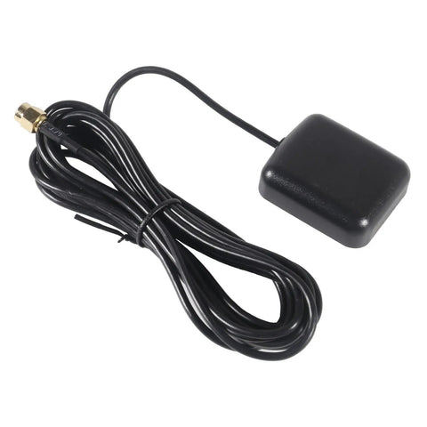 Active GPS Antenna With SMA Male Connector For Car Stereo And Navigation Systems, Waterproof Magnetic Mount, 3 Meter Cable