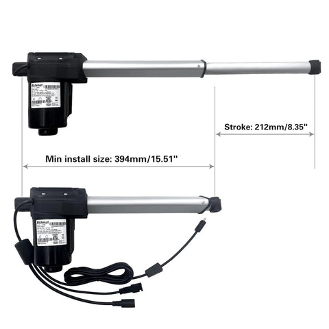 Rugged Electric Lift Chair Actuator Motor Replacement Compatible With Hja58 Gm1450Lm for Recliners with 8.35 inch stroke.