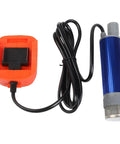 Cordless Fuel Transfer Pump 18V Delivers 40 To 60 L Min Flow Rate For Diesel Or Oil And Works With Any 18V Battery Platform Like Bl1830 And Bl1840 Models, showing aluminum pump and charger.