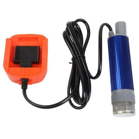 Cordless Fuel Transfer Pump 18V Delivers 40 To 60 L Min Flow Rate For Diesel Or Oil And Works With Any 18V Battery Platform Like Bl1830 And Bl1840 Models, showing aluminum pump and charger.