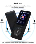 32GB Portable MP3 Player With Speaker, Dope HiFi Lossless Sound, Built-In Earphones, 1.8 Inch HD Screen, FM radio feature