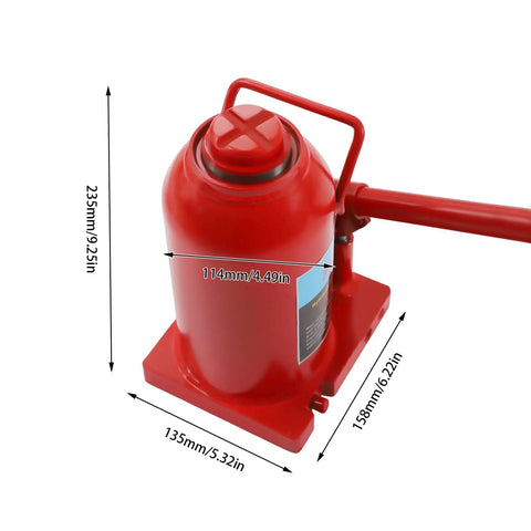 Heavy Duty 30 Ton Hydraulic Stubby Bottle Jack Tough As Nails Low Profile Design With Anti Slip Top Plate And Broad Base For Elevating Cars Trucks And Diesel Workhorses Easy Lifts