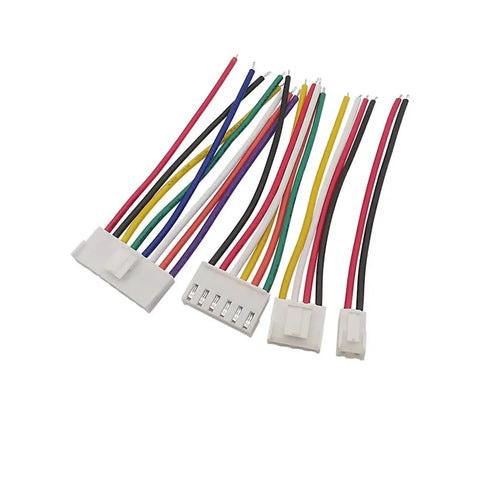 Hella Solid VH 3.96mm Pitch Single Ended Female Plug Wire Cable Connector with metal contacts and multi-colored wires.