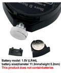 Professional Digital Shore Durometer Rubber Hardness Tester Meter components including battery holder and LR44 battery specifications.