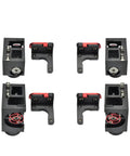 Heavy Duty Cnc Parts Kit With Hella Durable Aluminum Alloy Frame For 3D Printers showing black and red components for assembly support