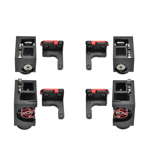 Heavy Duty Cnc Parts Kit With Hella Durable Aluminum Alloy Frame For 3D Printers showing black and red components for assembly support