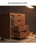Wooden cabinet with attached All In One Quick Install Cam Lock Kit With Adjustable Rods For Easy Cabinet Repair And Locker Security Durable Iron Hardware For Filing Cabinets And Metal Storage Units.