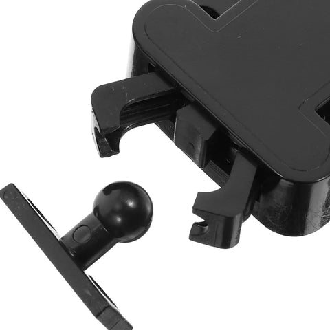 Close-up of black latch mechanism from 8 Pack Self Closing Push To Open Door Latches For Cabinets Black Plastic Spring Loaded Latch