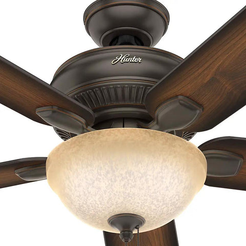 Matheston Indoor And Outdoor Ceiling Fan With Light And Pull Chain Control, Ultra Quiet WhisperWind Motor, farmhouse style