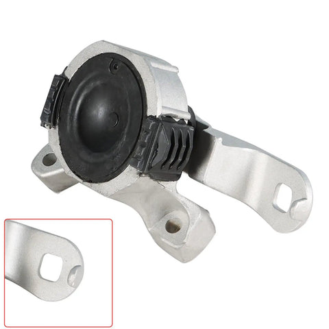 Volvo Front Right Lower Engine Mount 31262676 Replacement for S40 C30 C70 V50 shown in angled view with detailed close-up