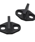 Heavy Duty Sliding Barn Door Anti Swing Stoppers With Screws Set Of 2 In Black made of durable carbon steel for floor and bottom rails