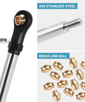 Beefy High Clearance Stainless Steel Link Set For TRX4M 1/18 RC Crawler, plastic and brass components shown.