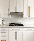 Antique Brass Cabinet Pulls 3 Inch 76mm Pack Of 10 Solid Zinc Alloy Kitchen Cabinet Handles on white cabinets