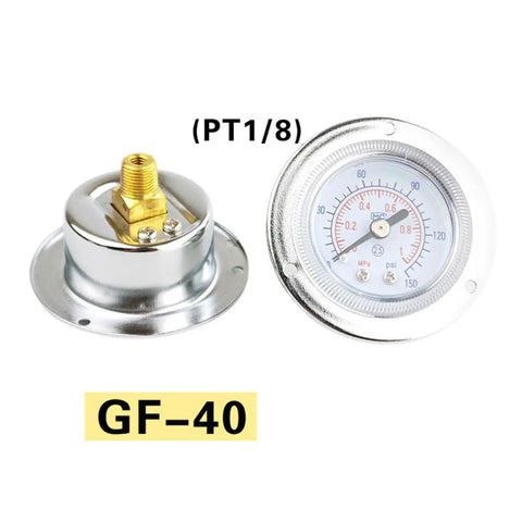 Industrial Pressure Gauge For Mechanics And Maintenance Pros Pro Grade High Precision Tool For Equipment Monitoring, brass detail