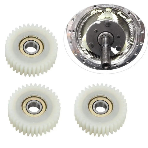 Nylon 36 Tooth Planetary Motor Gear Set Three Pack for electric scooters, durable clutch accessory, smooth gearbox transfer
