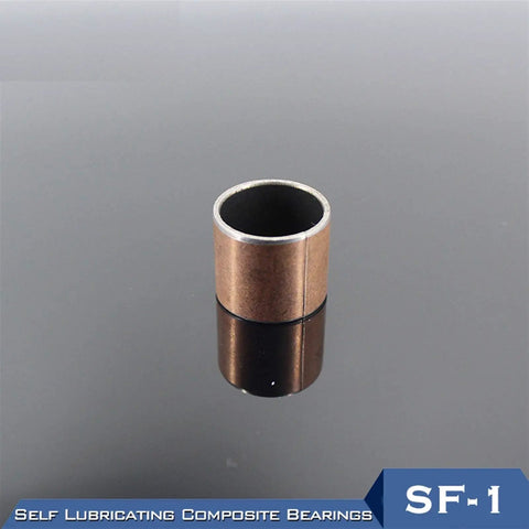 Straight Up Built Sf1 Self Lubricating Composite Bushing Bearing, 40x44x30mm, bronze material for industrial use.