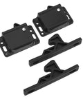 Universal RV Push To Close Cabinet Latches With 5 Lb Pull Force in black ABS for Motorhome Boat Trailer And Home Use