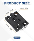 Torque Hinges 2 Pack Nylon Adjustable Position Control Self Closing Hinges 103x82x11mm With 9mm Holes For Electronics