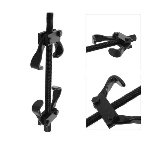 Heavy Duty Steel Spring Compressor Tool For Cars Pro Grade Auto Suspension Service Kit Front And Rear Strut Compression For Safe Quick Removal And Installation Of Coiled Springs, black steel threaded clamp