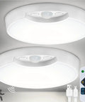 8000mAh Rechargeable Battery Ceiling Light With Motion Sensor set, wireless overhead fixture, remote control included