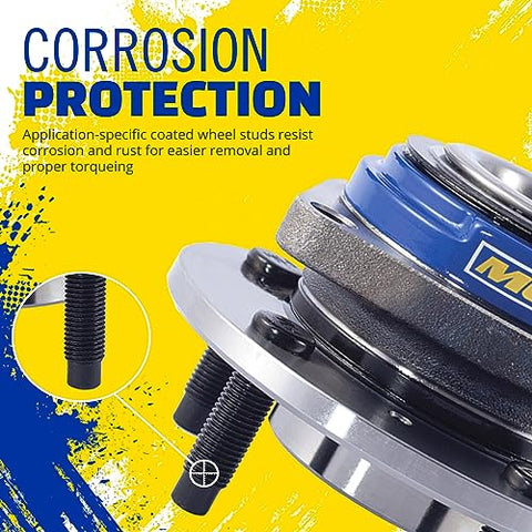 Wheel Bearing And Hub Assembly Front Or Rear Fit For Ford F150 2018 2019 2020 Direct Fit Bolt On Replacement close-up view