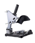 Angle Grinder Stand Base Bracket Holder with Cast Iron Construction Anti Vibration Mount Sparks Shield for tough jobs.
