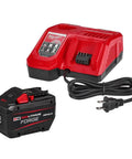 M18 REDLITHIUM Forge HD12.0 Starter Kit with 12.0Ah battery and charger for heavy duty tools, showcasing long runtime capability.